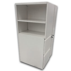Gallery Used 24" W Metal Wardrobe Storage Cabinet - White