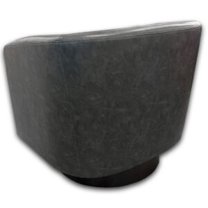 Gallery Used Vinyl Swivel Lounge Chair - Grey