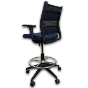 Gallery Used Steelcase Wit Drafting Stool - Navy