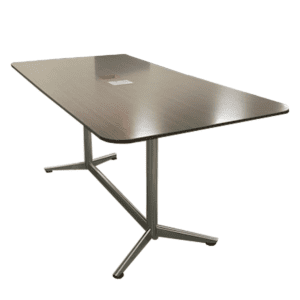 84" W Counter Height Table W/ (1) Power Module In Sable Laminated Finish