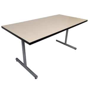 60" Falcon Beige Training Tables With Folding Legs