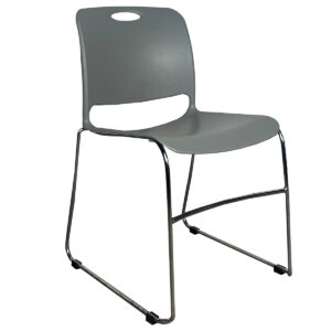 Used KI Maestro Series High-Density Stacking Armless Chair in Gray