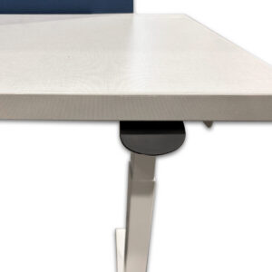 Gallery Used 69.5" W Haworth Sit-Stand Desk - White / Blue