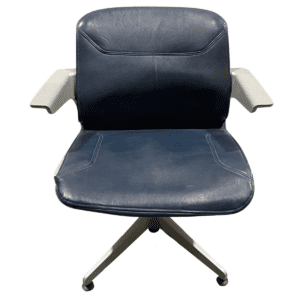Allsteel Clarity Conference Chair W/Blue Leather Cover