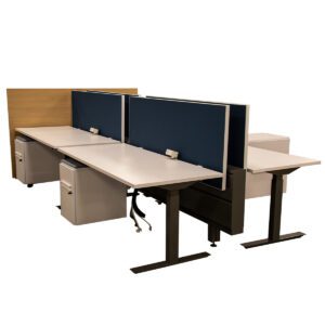 Used Knoll 72' W Benching Stations W/ Adjustable Height Desk & Power