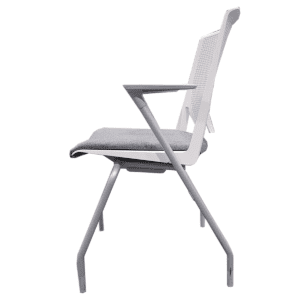 Gallery Haworth Very Series White Plastic W/ Dark Grey Padded Seat