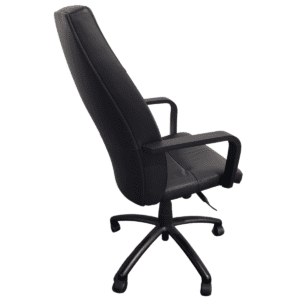 Gallery Gunlock High-Back Black Vinyl Conference Chair