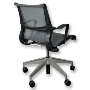 Gallery Used Herman Miller Setu Full Mesh Conference Chair in Grey