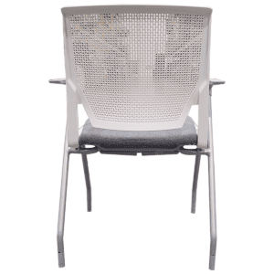 Gallery Haworth Very Series White Plastic W/ Dark Grey Padded Seat