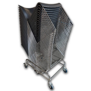 Gallery Used Keilhauer Sled-Base Stacking Chair - Black