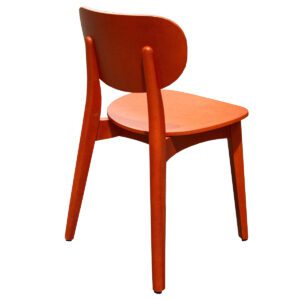 Gallery Used Orange Painted Wooden Guest Chair