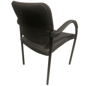 Gallery Allsteel Black Upholstered Guest Chair W/ Arms