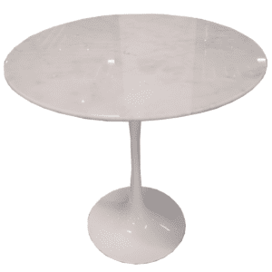 19.5" W Round Marble Tulip Side Table