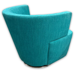 Gallery Used Teal Swivel Lounge Chair