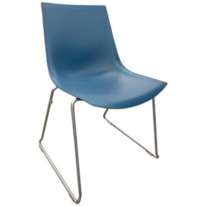 The Used Leland Amadeus Stacking Chair features a one-piece molded seat and back supported by a metal sled base. The armless design works well for training rooms, meeting spaces, cafeterias, and other areas requiring flexible seating. One-piece molded seat and back Metal sled base Stackable design Dimensions: Overall: 21" W × 20" D × 32" H Seat: 18" W × 16" D × 14.5" H Mainly for commercial use, including training rooms, conference areas, cafeterias, breakrooms, and multipurpose spaces.