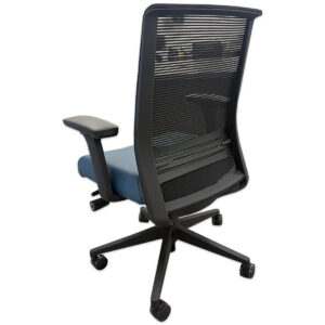 Gallery Used Mesh Back Task Chair - Blue Vinyl Seat