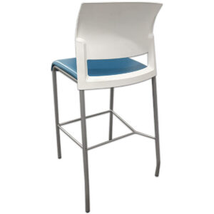 Gallery Used Steelcase Move Stool - White & Blue