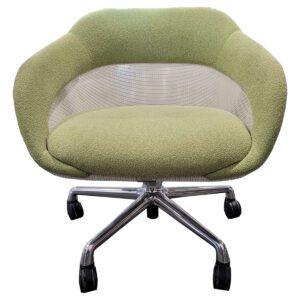 Steelcase Lime Coalesse Conference Chair On Casters W/ Aluminum Frame
