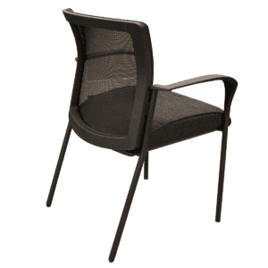 Gallery Used Global Vion Black Mesh-Back Guest Chairs