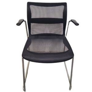 Stylex Black Mesh Stacking Chair