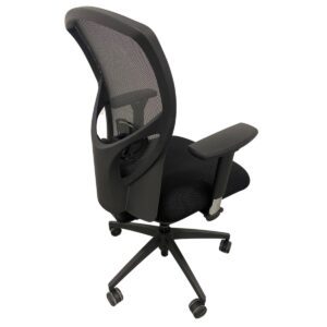 Gallery Black 9 to 5 Mid-Back Mesh-Back W/ Upholstered Seat Task Chair (2170-Y1-A10-C6-PAC )