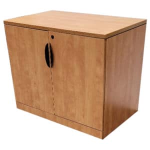 35" Maple Laminate Two Door Storage Cabinet
