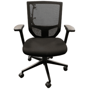 OFD Black Mesh task chair with fabric seat