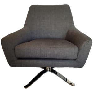 Gallery Keilhauer Gray Swivel Lounge Chair