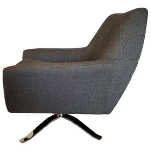 Gallery Keilhauer Gray Swivel Lounge Chair