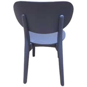 Gallery Wooden Side Chair In Blue Finish