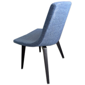 Gallery Used Blue Upholstered Guest Chair with Contoured Back