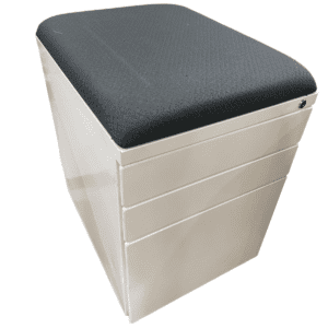 Clear Design Mobile Box, Box, File Pedestal W/ Cushion Topper