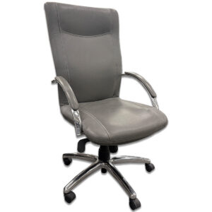 Used 9to5 Seating Cayman High Back Conference Chair in Ash The Used 9to5 Seating Cayman High Back Conference Chair in Ash provides comfortable seating for conference rooms, executive offices, and professional workspaces. Featuring a high upholstered backrest, cushioned seat, padded armrests, and chrome five-star base, this chair offers support and adjustable seating for everyday office use. High upholstered backrest and cushioned seat for comfort and support Padded armrests with chrome supports Pneumatic height adjustment, swivel function, and five-star chrome base with casters Dimensions: 26" W × 21" D × 43.5"–46" H Mainly for commercial use in conference rooms, executive offices, meeting rooms, and other professional settings requiring comfortable seating for extended meetings and daily office tasks.