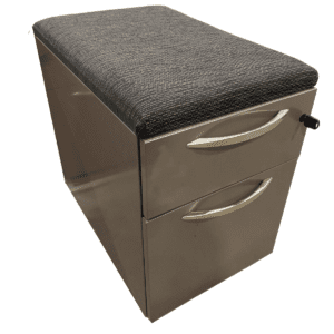 Kimball Box File Mobile Pedestal W/ Cushion Topper