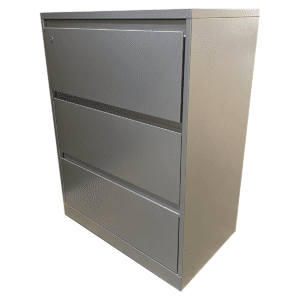Steelcase 3- Drawer Lateral File In Grey