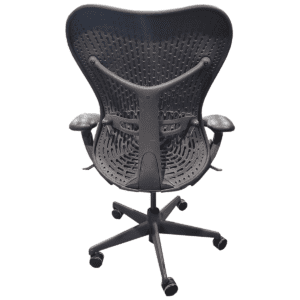 Gallery Herman Miller Mirra Chair W/ Black Mesh Back An Grey Mesh Seat
