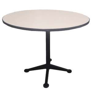 36" Round Break-Room Table W/ Black Base
