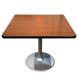 Gallery Used 36" W Square Mahogany Laminated Breakroom Table