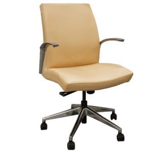 Knoll Generation Task Chair W/ Grey Upholstered Seat, Grey Frame & Chrome Base