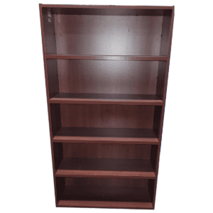 72"H Group LaCasse Cherry Laminate 5-Shelf Bookcases