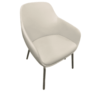 9 to 5 Lilly Series Lounge Chair In White