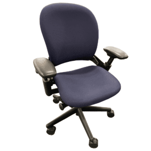 Used Steelcase Leap V2 Task Chair In Blue Upholstery