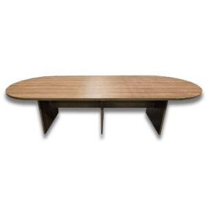 Gallery Used 118″ W Walnut Racetrack Conference Table 