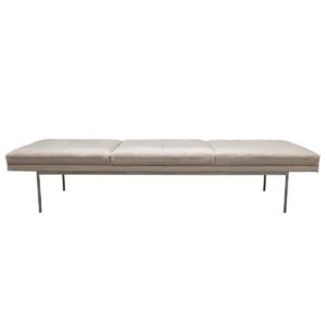Gallery Used Herman Miller Geiger Tuxedo 96" W Grey Upholstered Lounge Bench
