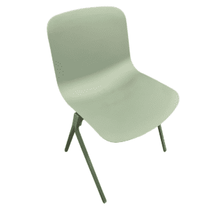 Poppin Key Side Series Stacking Green Side Chair