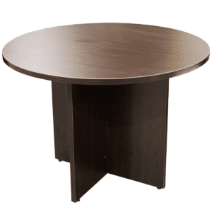41' Round Mahogany Laminated Table