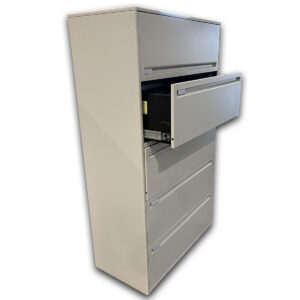 Gallery Used 36"W Haworth 5 Drawer Lateral File - Off White