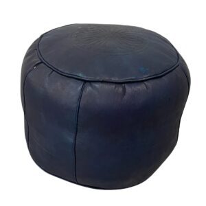 19" Blue Ottoman