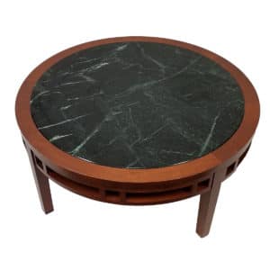 Nucraft Round Empress Marble Top Table