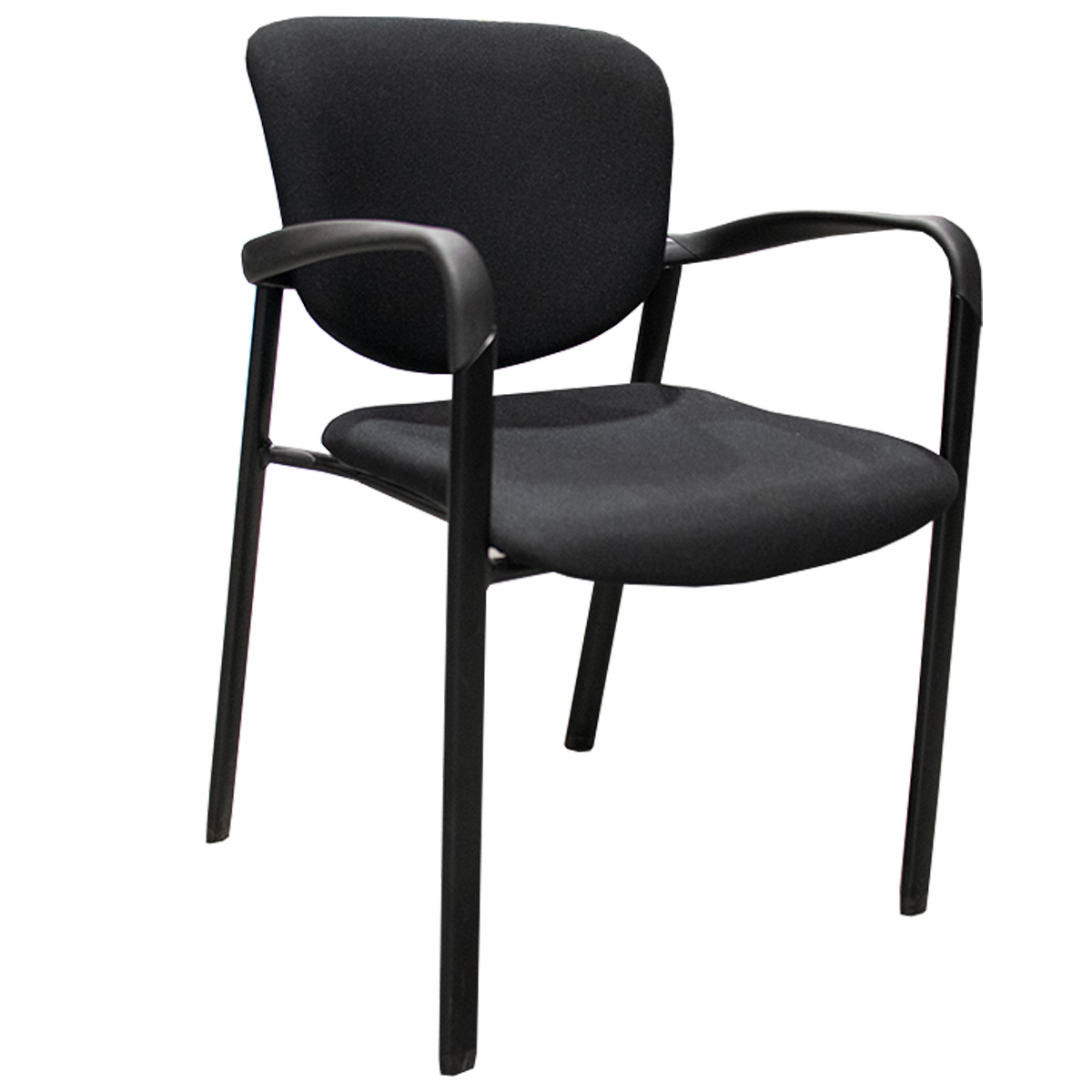 Haworth Improv Guest Chair In Black W/ Arms